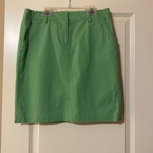 Brooks Brothers Green Twill Skirt Size Large 10